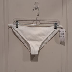 Roxy White Swim Cheeky Bikini Bottoms XL NWT